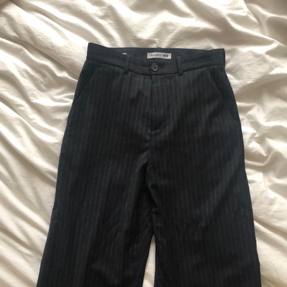 JW Anderson x Uniqlo pinstripe wide leg trouser